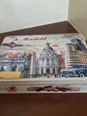 Birba Madrid Assorted Biscuits Cookie Tin. Made In Spain